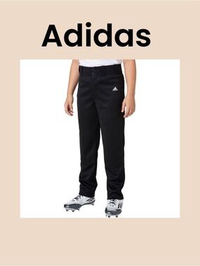 Adidas Boys Triple Stride Open Bottom Baseball Pants Size X-Small